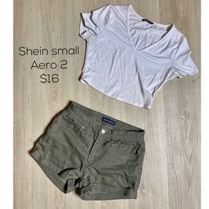 Outfit: crop top & aero shorts